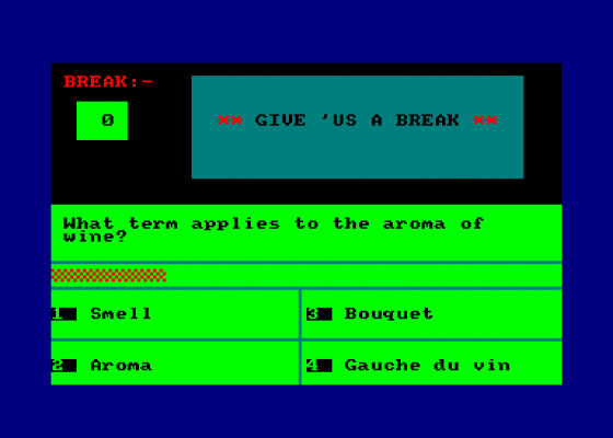 Give Us A Break Screenshot 1 (Amstrad CPC464)
