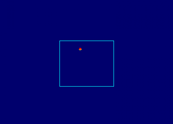 Hisoft Pascal 4t - Bouncing Ball in XOR Mode