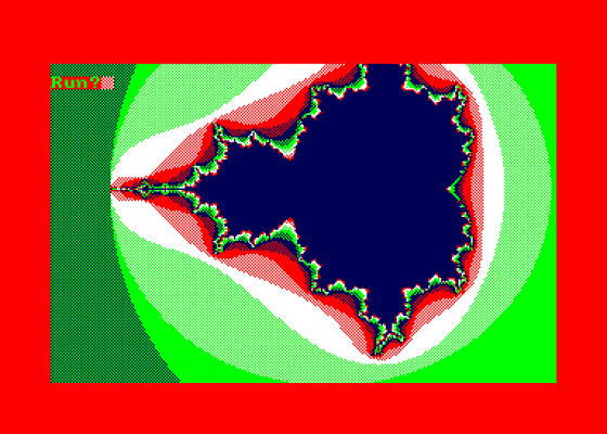 Hisoft Pascal 4t - Mandelbrot Screenshot 1 (Amstrad CPC464)