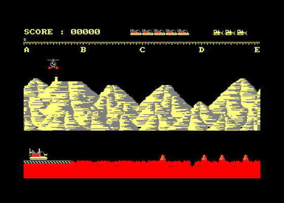Hovercraft Screenshot 1 (Amstrad CPC464)