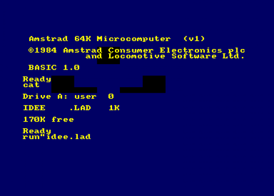 Idee Screenshot 1 (Amstrad CPC464)