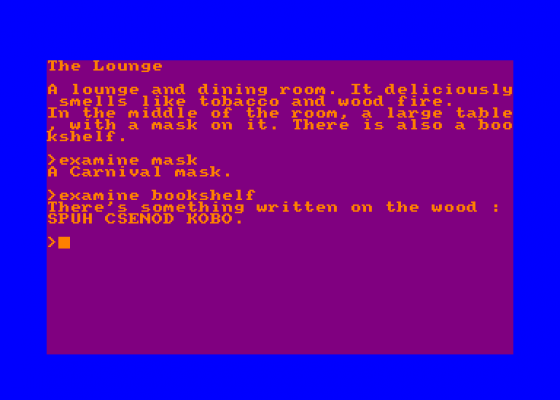 Les Masques Du Carnaval Screenshot 5 (Amstrad CPC464)