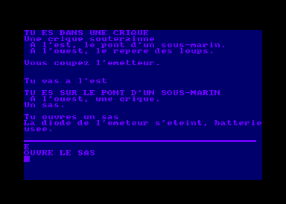 L'Ile Du Docteur Schwarz Screenshot 5 (Amstrad CPC464)