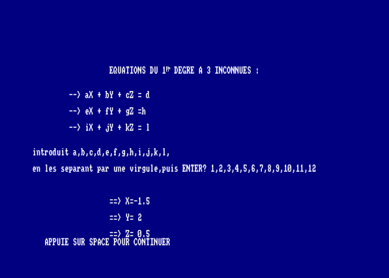 Mathsoft Screenshot 5 (Amstrad CPC464)