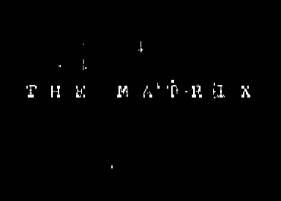 Matrix Reloaded ASCII Animation