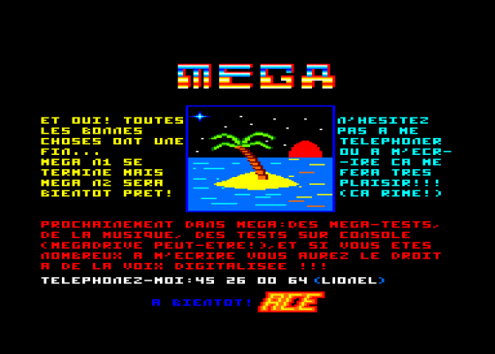 Mega 1 Screenshot 5 (Amstrad CPC464)