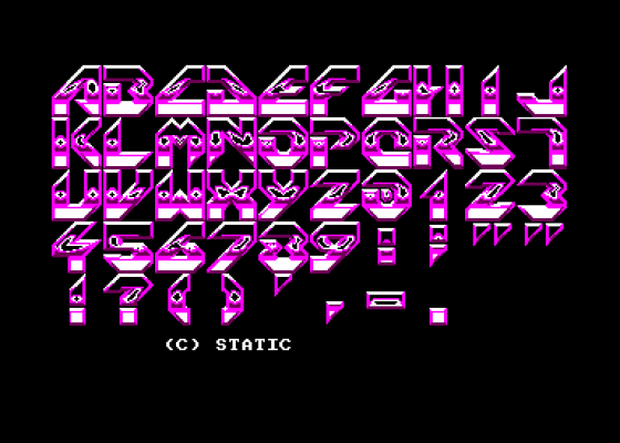 OCP Font Slide Show Screenshot 5 (Amstrad CPC464)