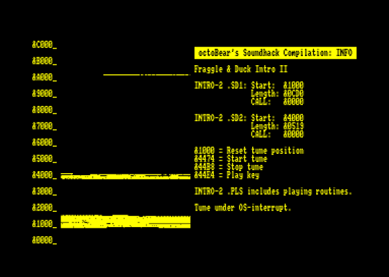 Oct's Soundhackcompilation Screenshot 5 (Amstrad CPC464)