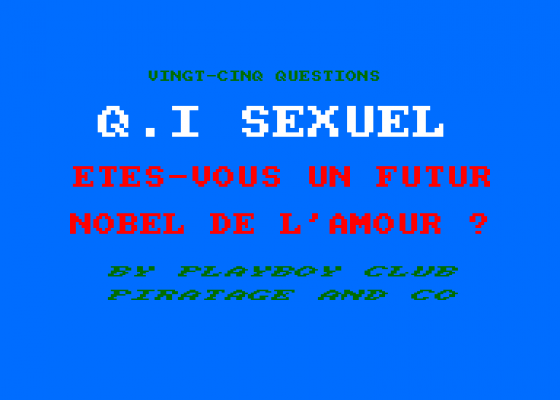 Q.I Sexuel