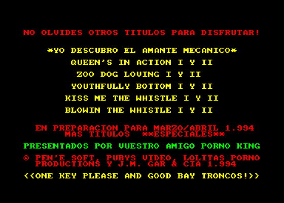 Que Manitas Tienes Cario'O Screenshot 5 (Amstrad CPC464)