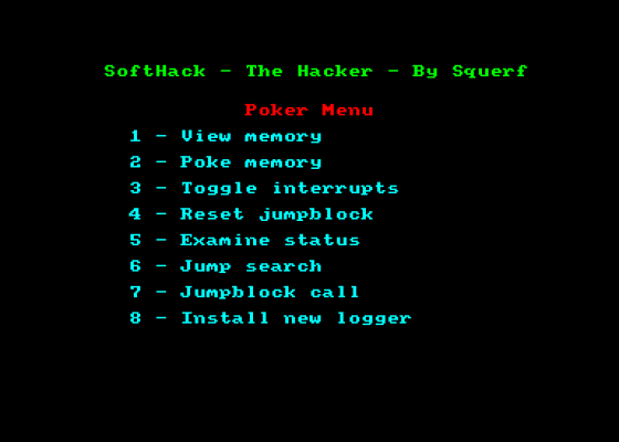 Softhack 6128 Screenshot 5 (Amstrad CPC464)