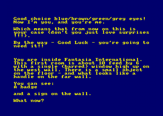 The Case Of The Missing Adventure Screenshot 1 (Amstrad CPC464)