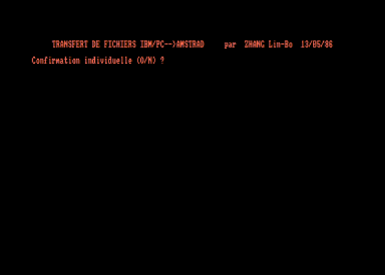Transfert De Fichiers Amstrad IBM-PC