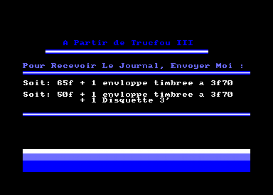 Trucfou No2 Screenshot 5 (Amstrad CPC464)