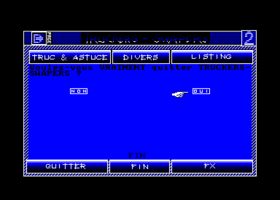 Truckers-Swapers Numero 2 Screenshot 5 (Amstrad CPC464)