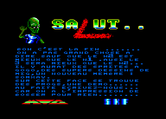 Virus 2 Screenshot 5 (Amstrad CPC464)