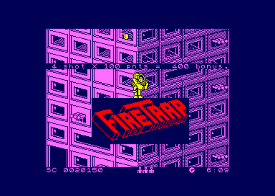 Firetrap Screenshot 5 (Amstrad CPC464)