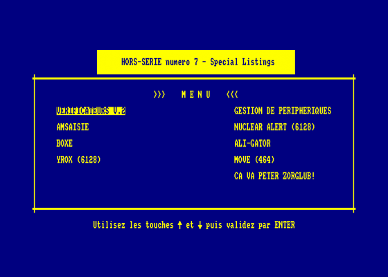 AM-Mag Hors-Serie Numero 7 Screenshot 1 (Amstrad CPC464)