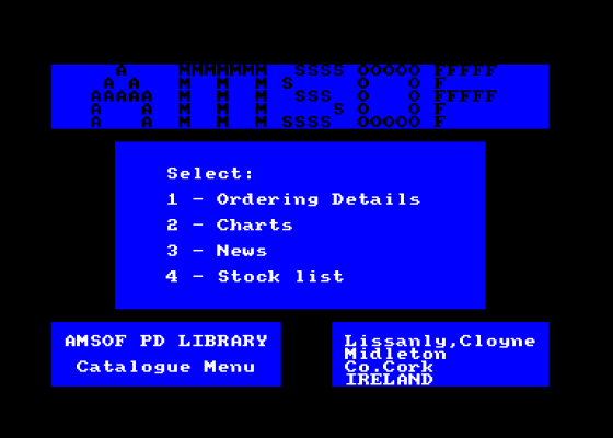 Great Catalogue Disc Sample Screenshot 5 (Amstrad CPC464)