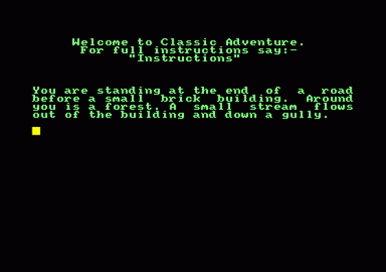 Classic Adventure Screenshot 1 (Amstrad CPC464)