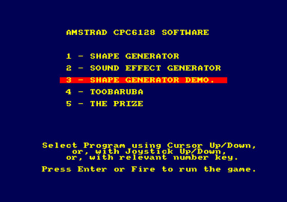 Pp5 Screenshot 1 (Amstrad CPC464)