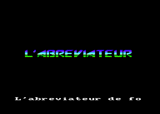 L'Abreviateur