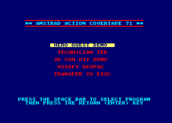 Amstrad Action Issue 071 Screenshot