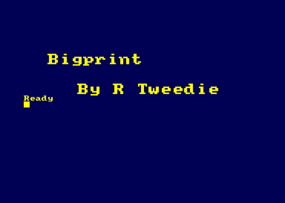 Bigprint Screenshot