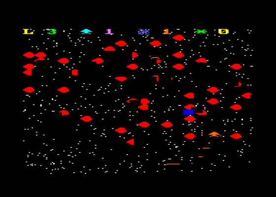 Blob Dodger Screenshot 1 (Amstrad CPC464)