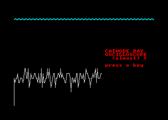 Cathode Ray Oscilloscope Screenshot 5 (Amstrad CPC464)