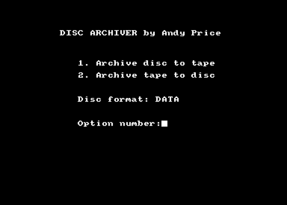 Disc Archiver