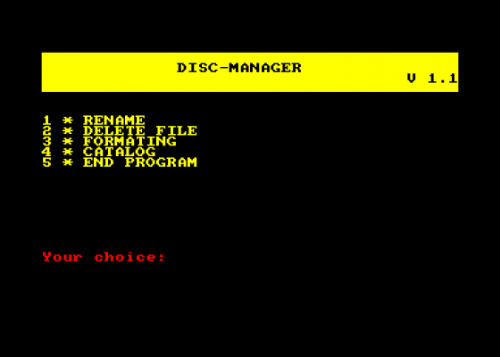 Disc-Manager v1.1 Screenshot