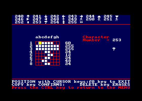 Grid Screenshot 5 (Amstrad CPC464)