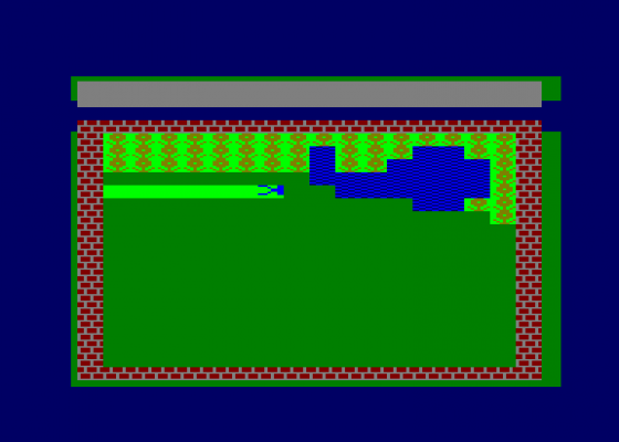 Lawn Mower Simulator! Screenshot 1 (Amstrad CPC464)