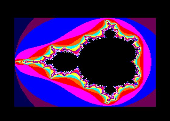 Machine Code Mandelbrot Screenshot