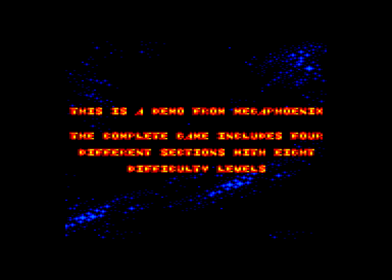 Mega Phoenix Demo Screenshot 1 (Amstrad CPC464)