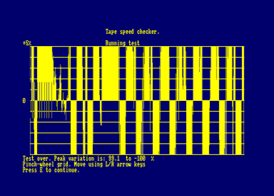 Tape Speed Checker