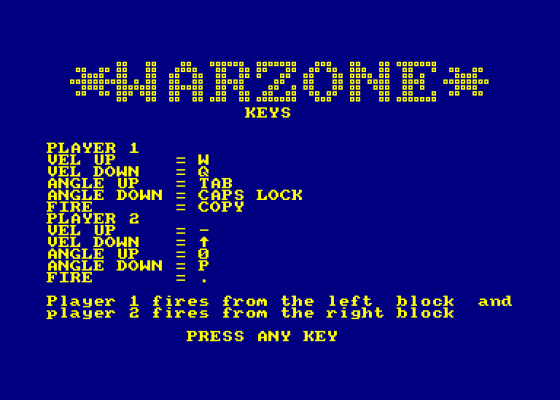 Warzone Screenshot 1 (Amstrad CPC464)