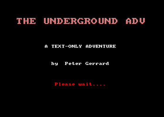 Underground Adventure