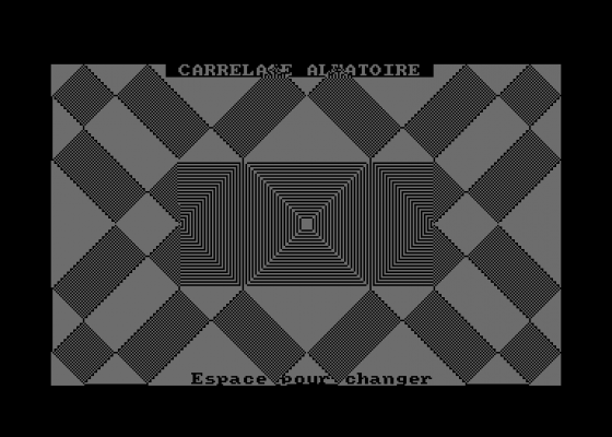 Carrelage Aleatoire Screenshot 5 (Amstrad CPC464)