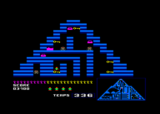 Joe Contre Les Pharaons Screenshot 5 (Amstrad CPC464)