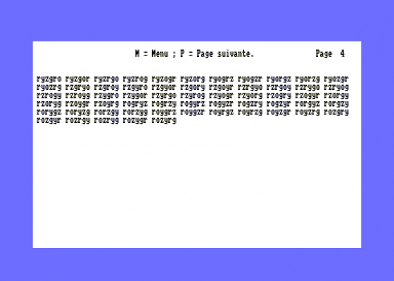 Les Mots En Anagrammes Screenshot 5 (Amstrad CPC464)