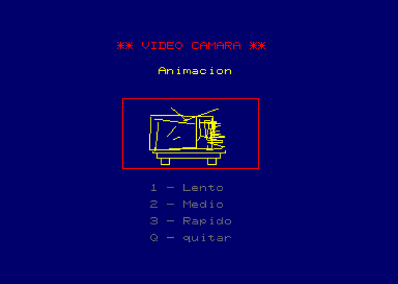 Camara Video Animator II Screenshot 5 (Amstrad CPC464)