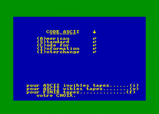 AmstradAscii Screenshot