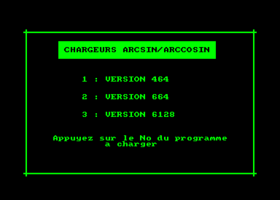 Arcsin - Arccosin Screenshot