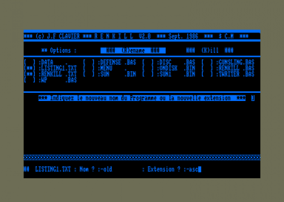 Renkill Screenshot 1 (Amstrad CPC464)