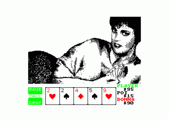 Strip Poker II Plus Screenshot 1 (Amstrad CPC464)