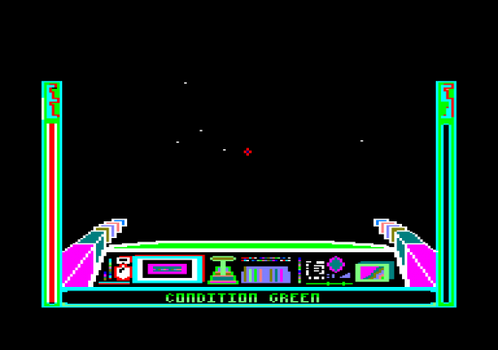 3D Time Trek Screenshot 1 (Amstrad CPC464)