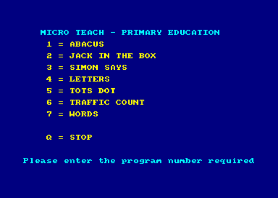 Primary Sets Screenshot 5 (Amstrad CPC464)