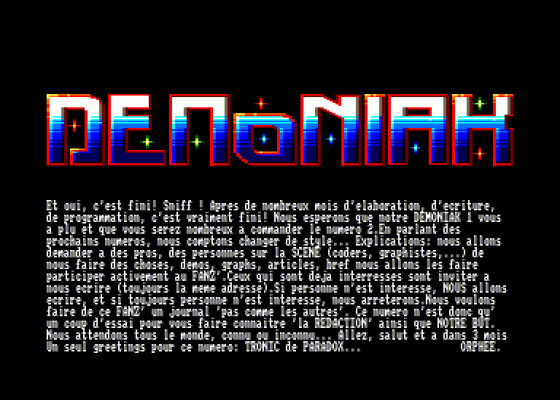 Demoniak 1 Screenshot 5 (Amstrad CPC464)